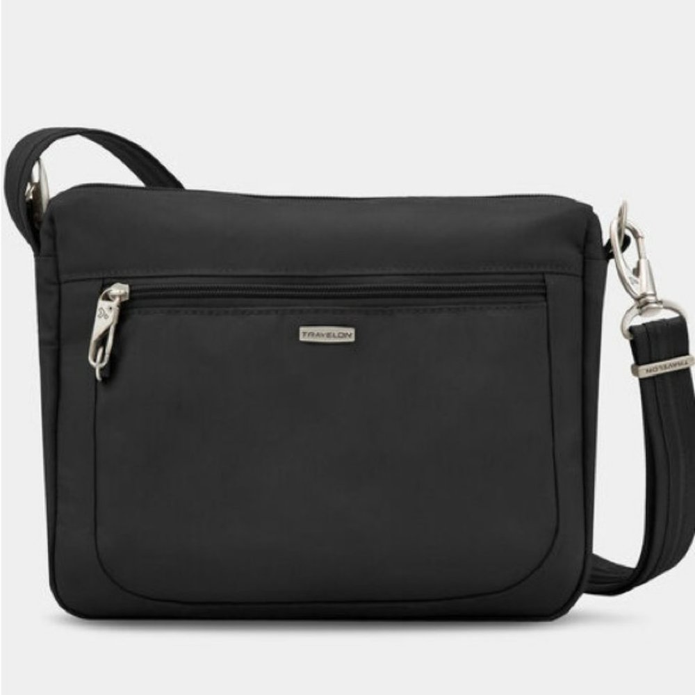 Travelon Anti-Theft Classic Small East-West Crossbody Bag - Black